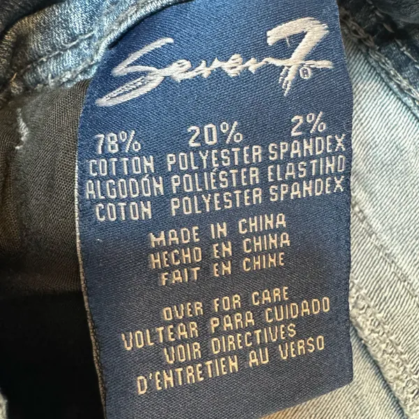 Seven7 Boot Cut Jeans Blue Denim Size 12 - Image 9