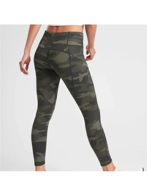 Athleta Olive Camo High-Waist Performance Leggings - Image 2