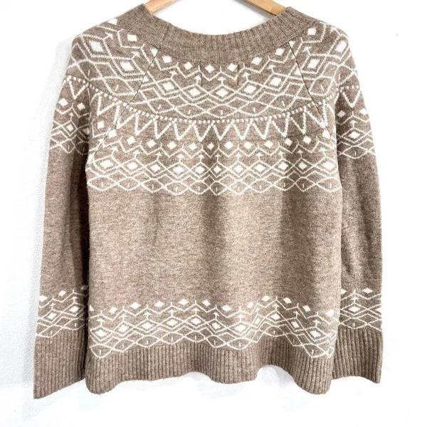 Old Ranch Womens Sylva Sweater Color Cinder Sime Large Western Homestead Grandpa - Image 3