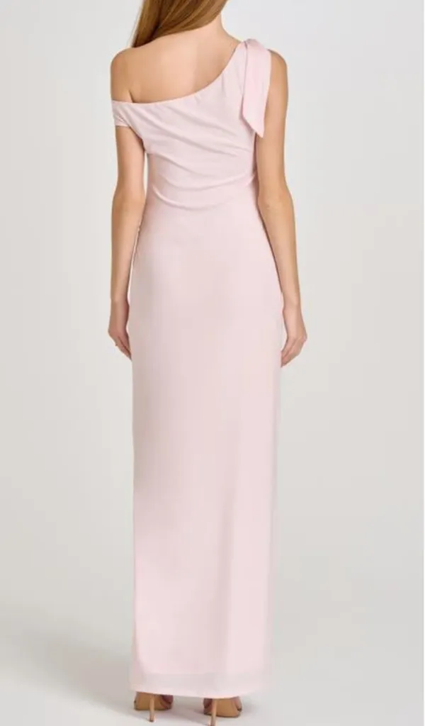 NWT WAYF baby pink one shoulder dress size M - Image 2