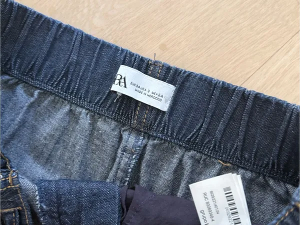 Zara Faux Denim / Comfy Jeans - Image 4