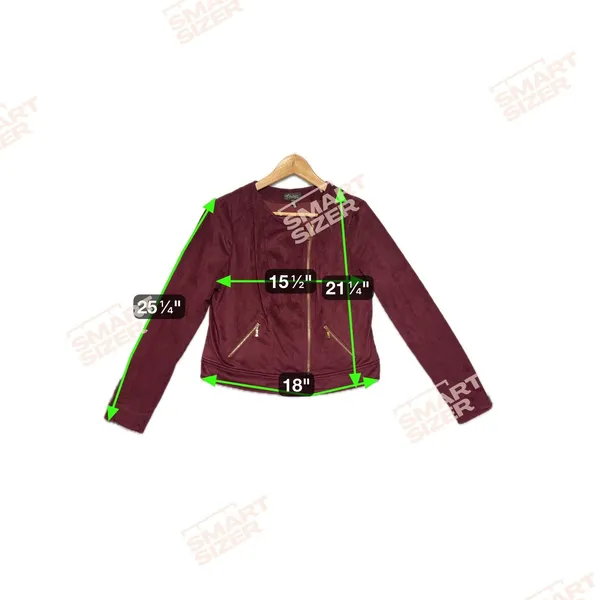 Thalia‎ Sodi Faux Suede Moto Jacket Burgundy Womens M Asymmetrical Zip - Image 8