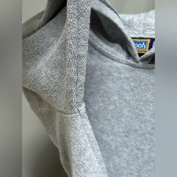 Disney Vtg Y2K Tigger "Mr.Splendiferous" Fleece Embroidered Hoodie Grey/Blue Women's M‎ - Image 7