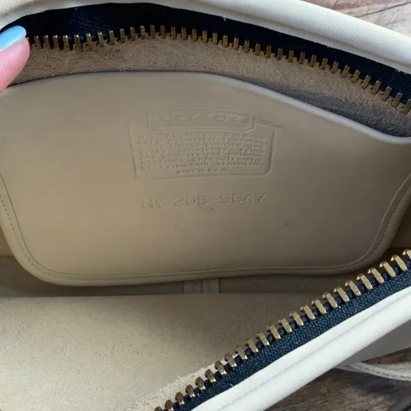 70s Coach Leatherware‎ "Basic Bag" Bone, Bonnie Cashin Coach Bag - Image 5