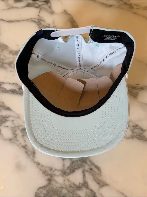 NWT Life Is Good Light Blue Tropical Sunset Golf Rope Hat Snapback Cap - Image 2