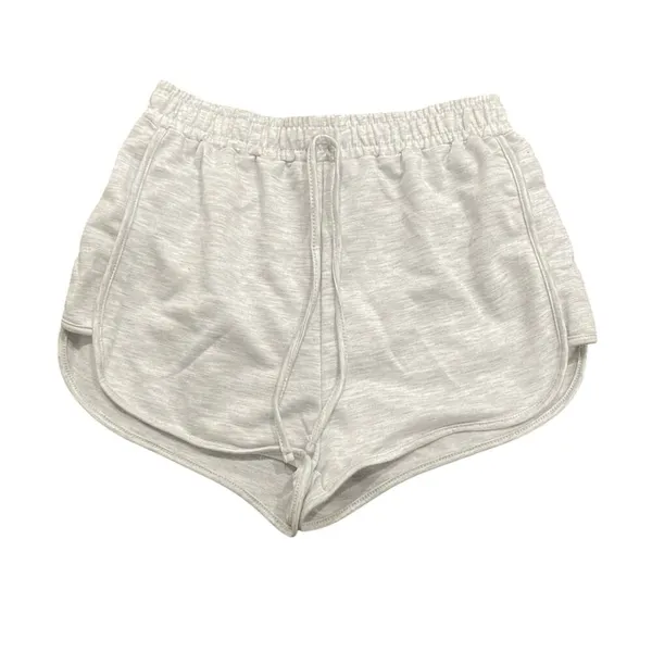 Tie Front Lounge Shorts in Gray, Size M​ - Image 2