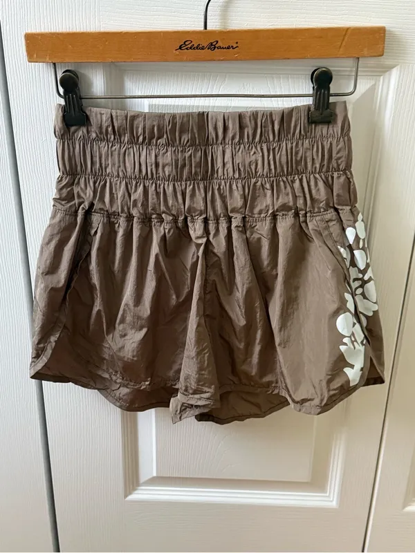 Free People Movement The Way Home Shorts in Mushroom - Image 2