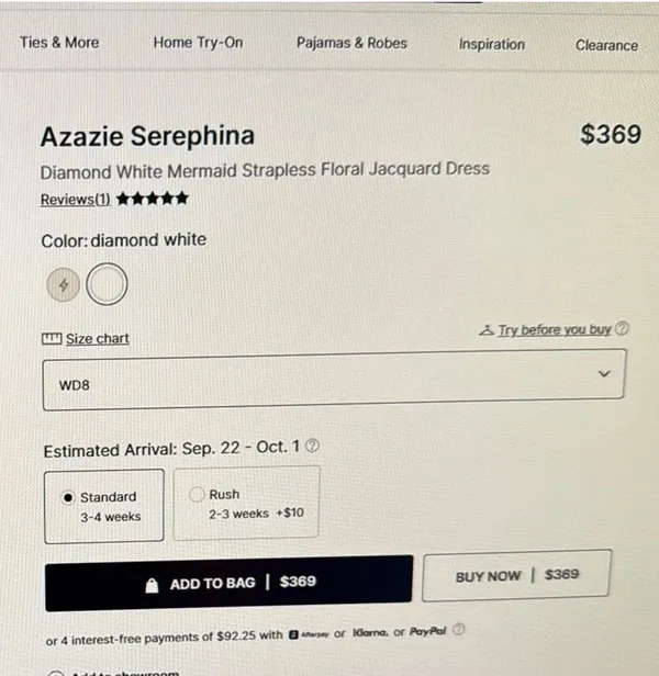 Azazie Bridal Dress - Serephina - Image 6