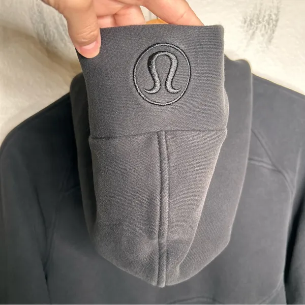 Lululemon Scuba Oversized 1/2 Zip Hoodie Black XS/S - Image 8
