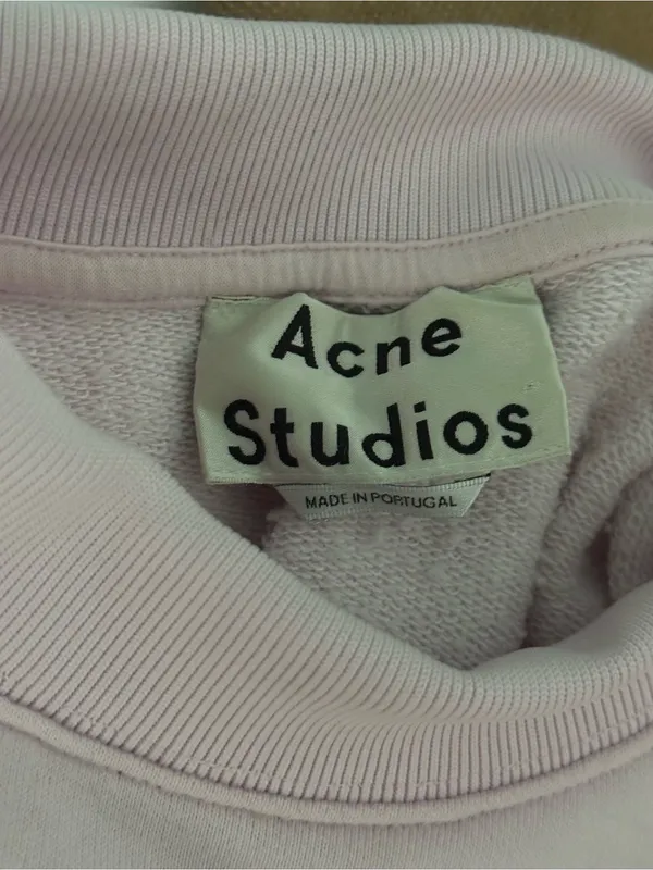 Acne Studios Bird Fleece Sweatshirt in Pink - Image 4