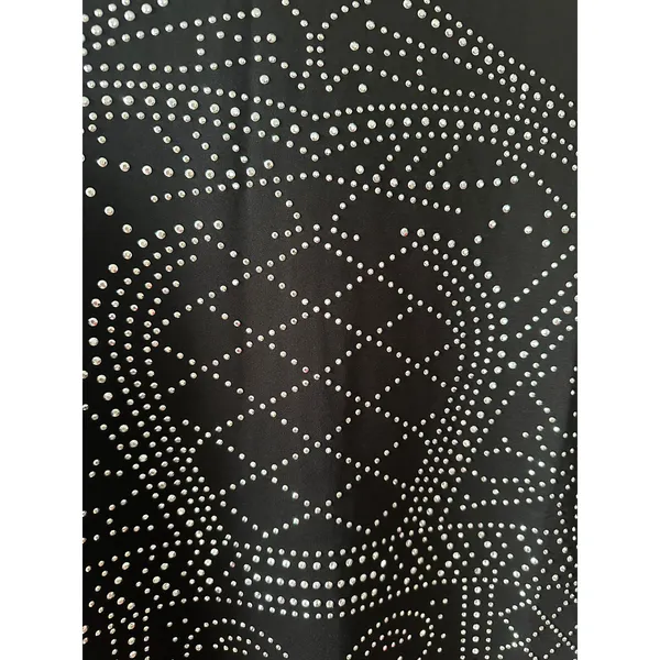 Meaneor Black Long Sleeve Embellished Cocktail Dress - Image 2