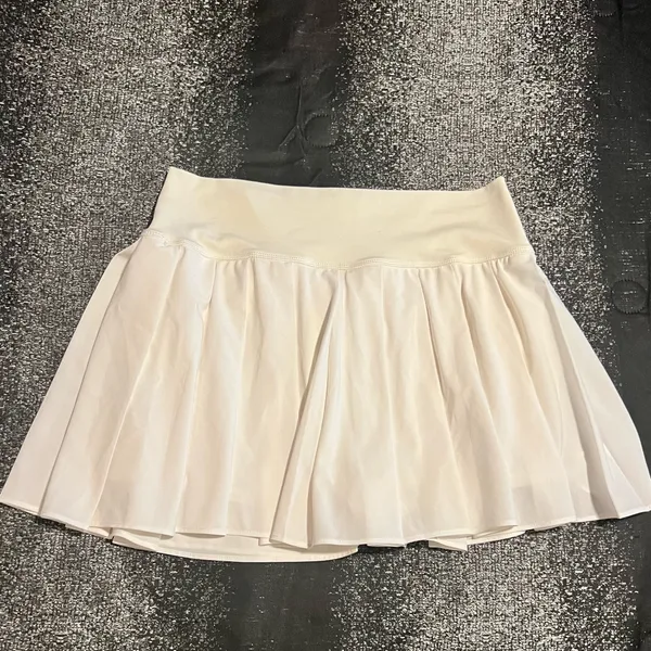 Womens large Offline by Aerie Cream Pleated Mini Tennis/Athletic Skort - Image 2