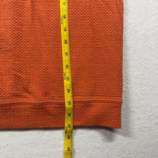 Lululemon Textured Crewneck Sweatshirt Women’s XL Orange Pullover - Image 8