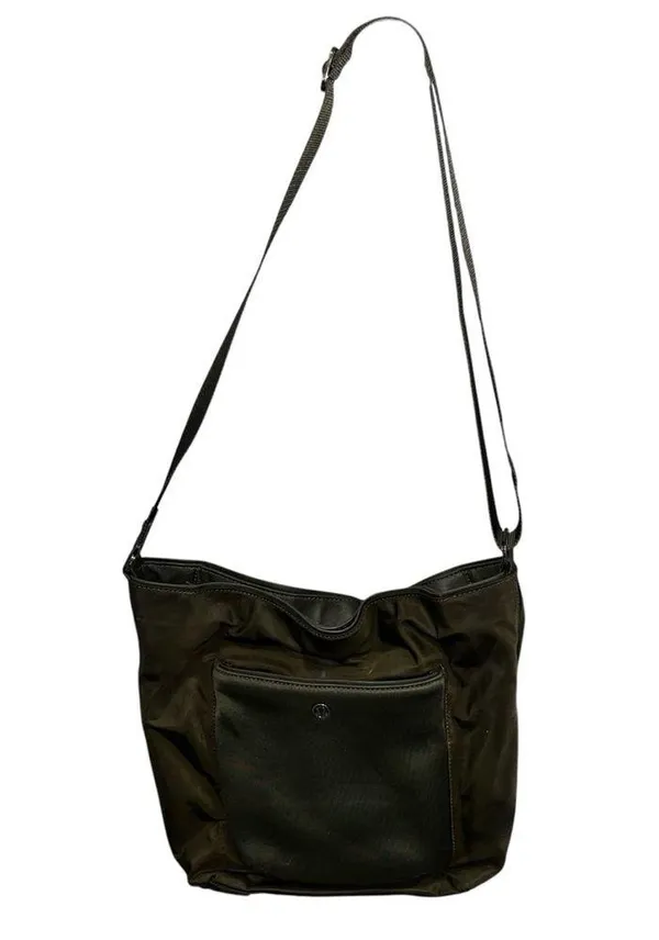 Lululemon Olive Green All Set Nylon Bucket Bag Purse - Image 2