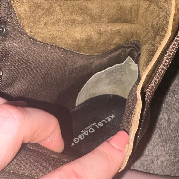 NWOT Kelsi Dagger Brown Ankle Boots with Black Laces - Image 9