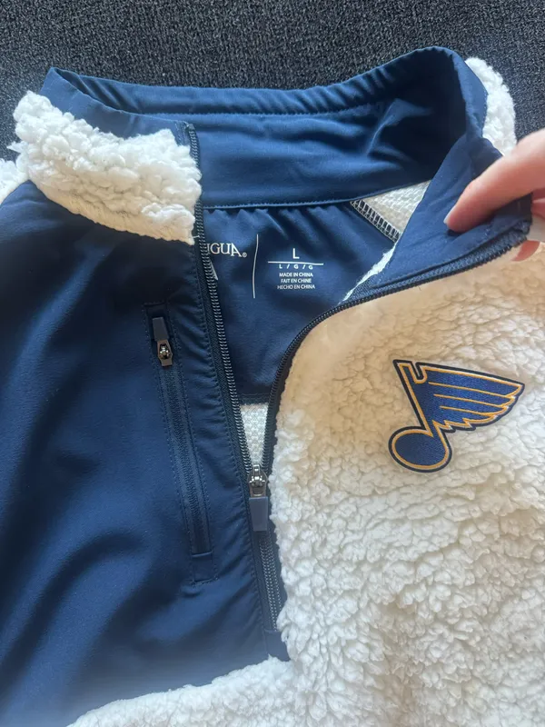 Women’s Blues Hockey Sweatshirt - Image 4