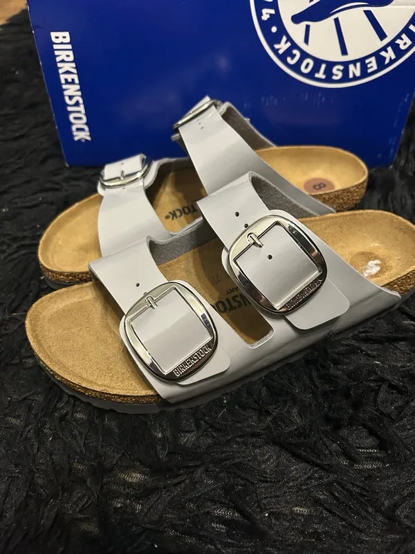 BIRKENSTOCK Arizona gray gladiator sandals slippers shoes women’s eur 39 new - Image 8