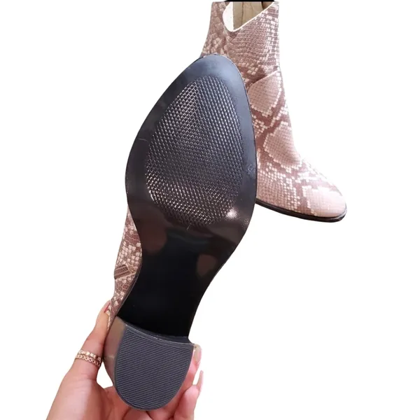 Steve Madden Todd Snake Embossed Boots Size: 9‎ - Image 5