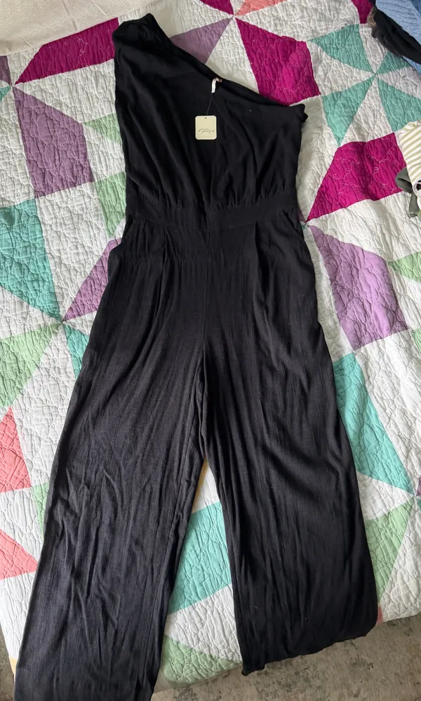 Free People Avery Jumpsuit One-Shoulder - Image 2