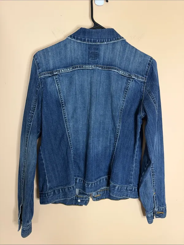GAP Women's Medium Blue Denim Jean Jacket - Image 5