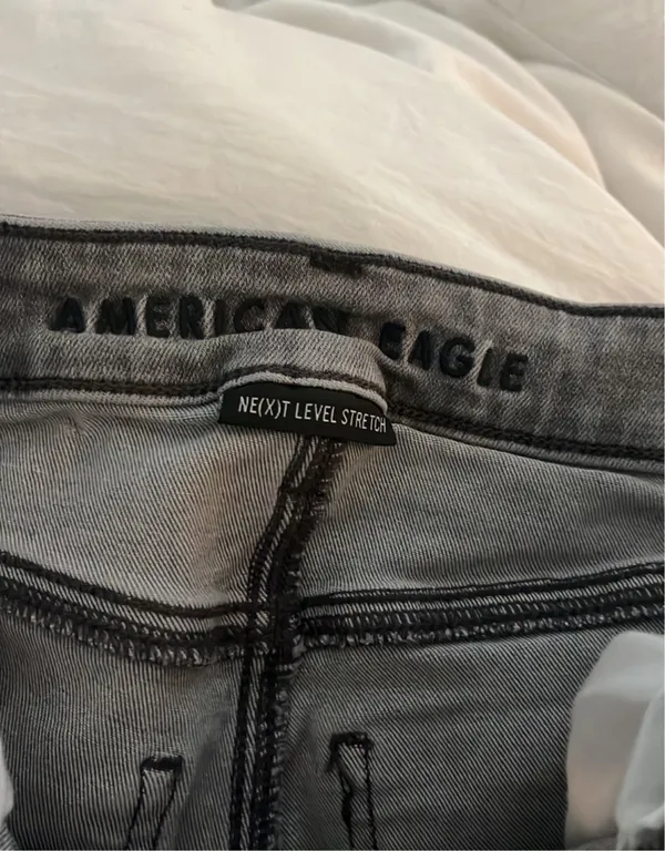 American Eagle Grey Next Level skinny jeans - Image 2