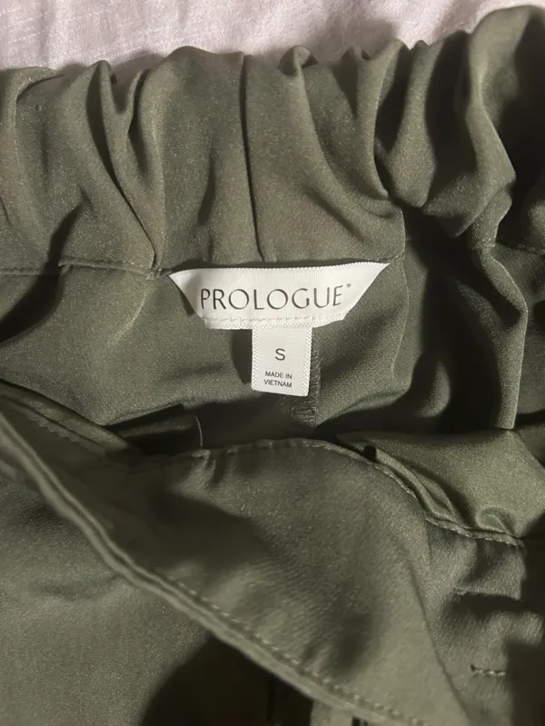 Prologue Olive Drawstring Jogger Pants Size S - Image 2