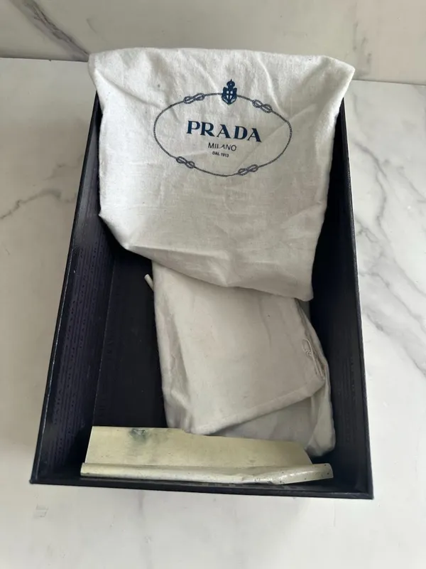PRADA Gray Black Suede Animal Print Heels Size 40.5 / 10.5 - Image 11