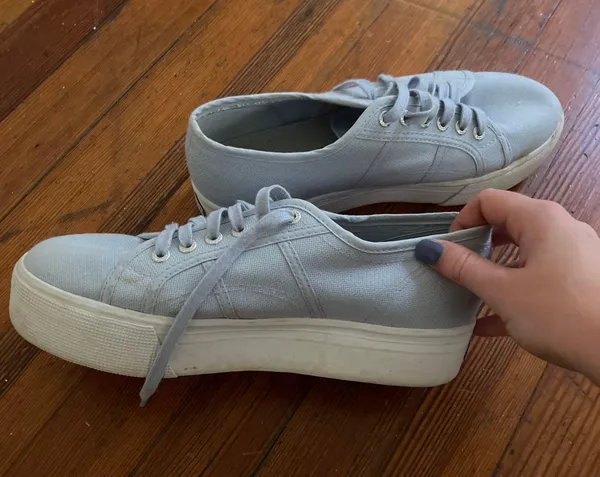 Platform Light Blue Sneakers - Image 2