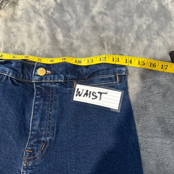 Madewell Emmett Wide-Leg Jeans Women 26 Dark Wash Hi Rise Denim Minimalist Chic - Image 7