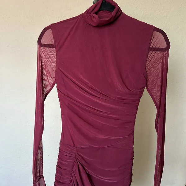 HOUSE OF CB 'Lucasta' Mulberry Gathered Mini Dress‎ NWOT XS - Image 15