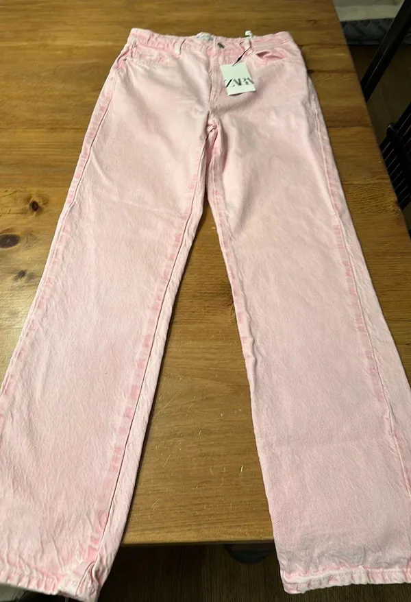Zara High Rise Straight Jeans - Size 4 - Image 2