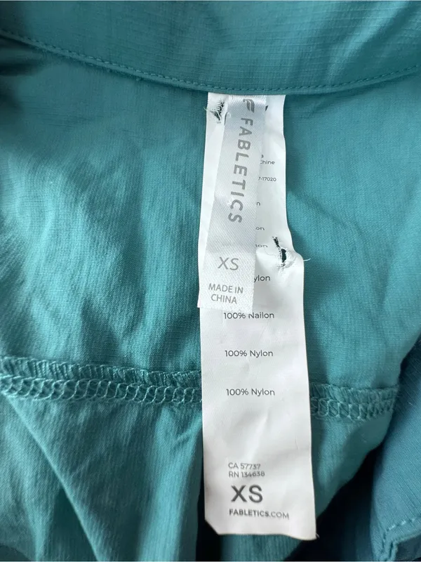 Fabletics x Madelaine Petsch McKenzie Woven Ruched Jumpsuit - Teal xs - Image 2