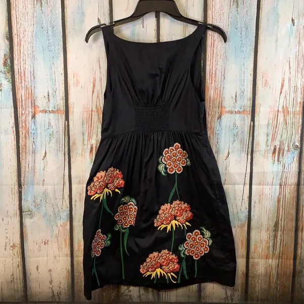 Anthropologie Floreat Embroidered Floral Dress Size Small - Image 6