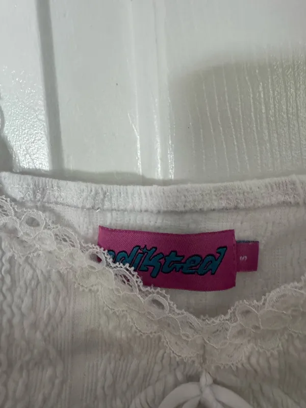Edikted White Lace Top - Image 2