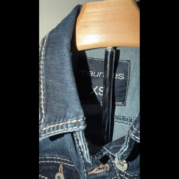 Maurices Dark Indigo Denim Vest - Image 2