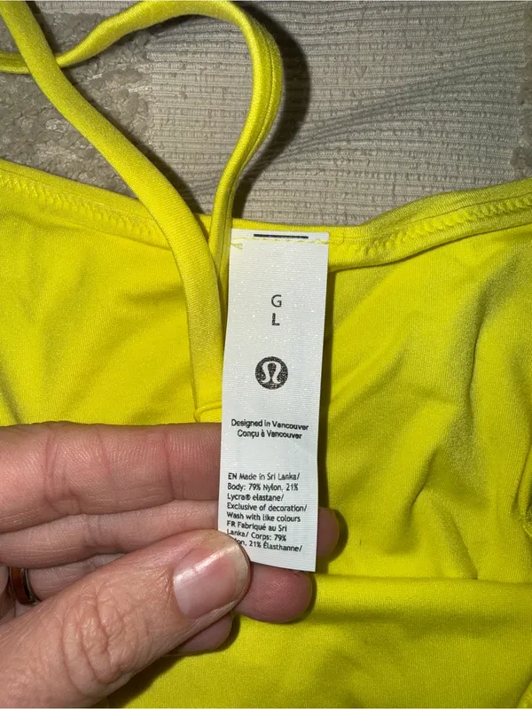 NWOT Lululemon Wundermost Ultra-Soft Nulu Spaghetti-Strap‎ Adjustable Cami Sz L - Image 3