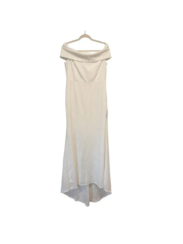 Lulu's Off-Shoulder Exceptional Romance Mermaid Maxi Dress XL White NWT - Image 3