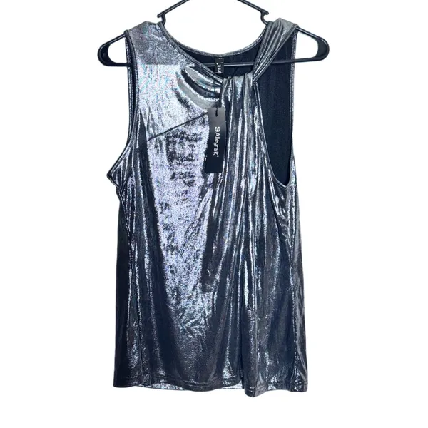 NWT Allegra K Women’s Metallic Tank‎ Top - Large - Image 5