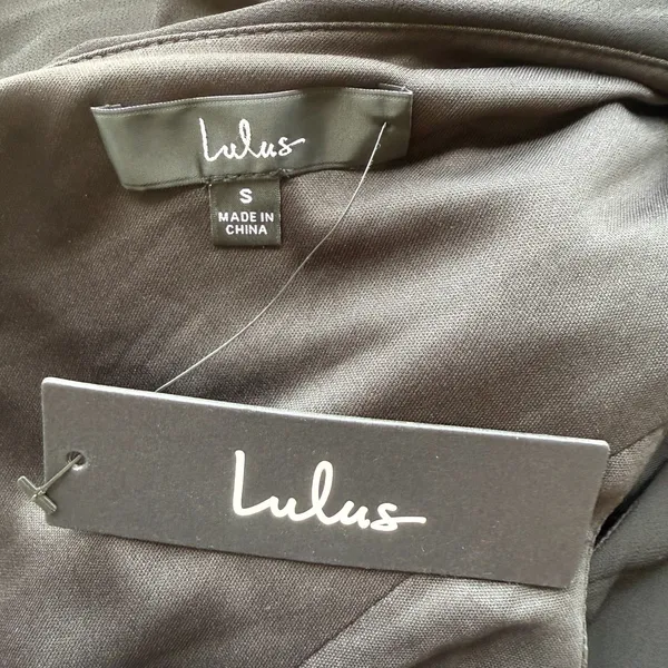 Lulus Simply Brilliant Black One-Shoulder Bow Maxi Dress Size Small - Image 12