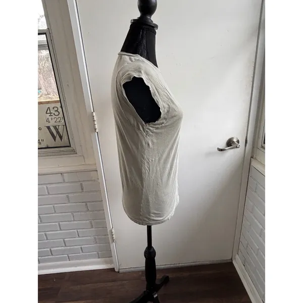 FRAME Le Mid Rise Muscle Tee‎ Small boho layered athleisure minimalist classic - Image 2