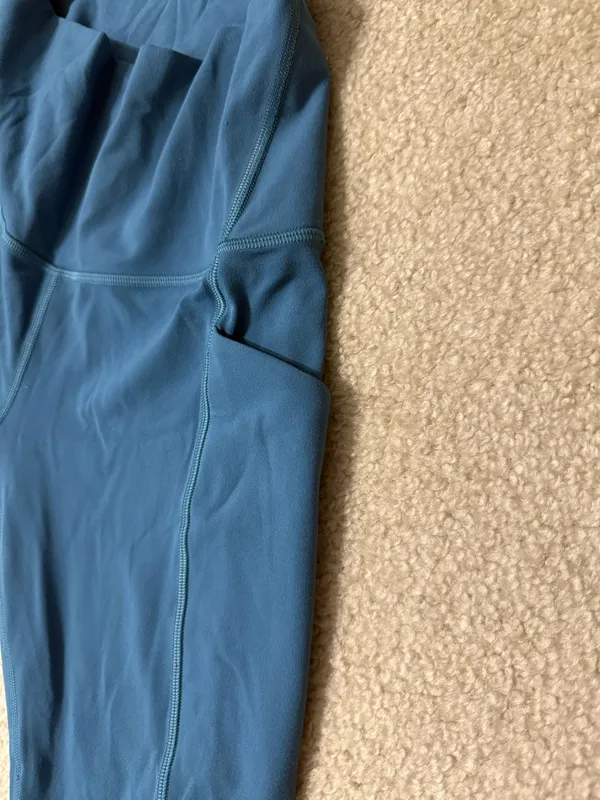 Blue Lululemon Leggings With Pockets - Image 4