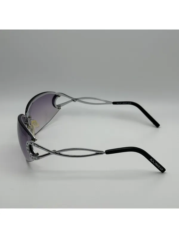 Rocawear Women's Rimless Sunglasses with Rhinestone Detail - Image 5