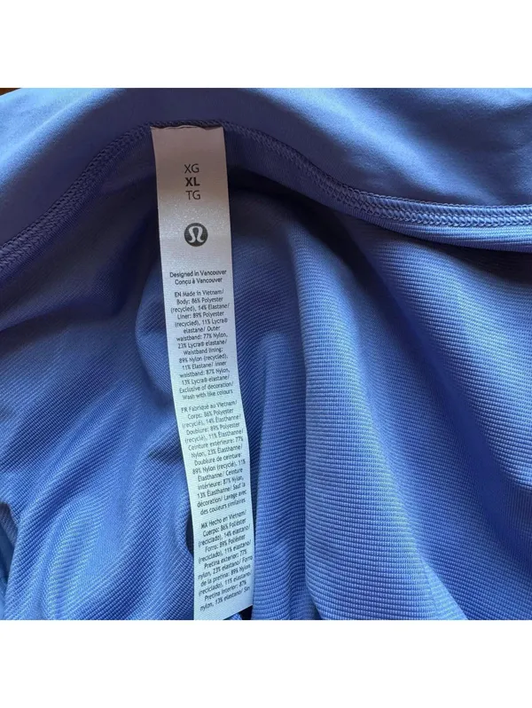 Lululemon Speed Up Short High Rise 2.5” Mesh Vent Prep Blue Size XL Size 12 NWT - Image 5