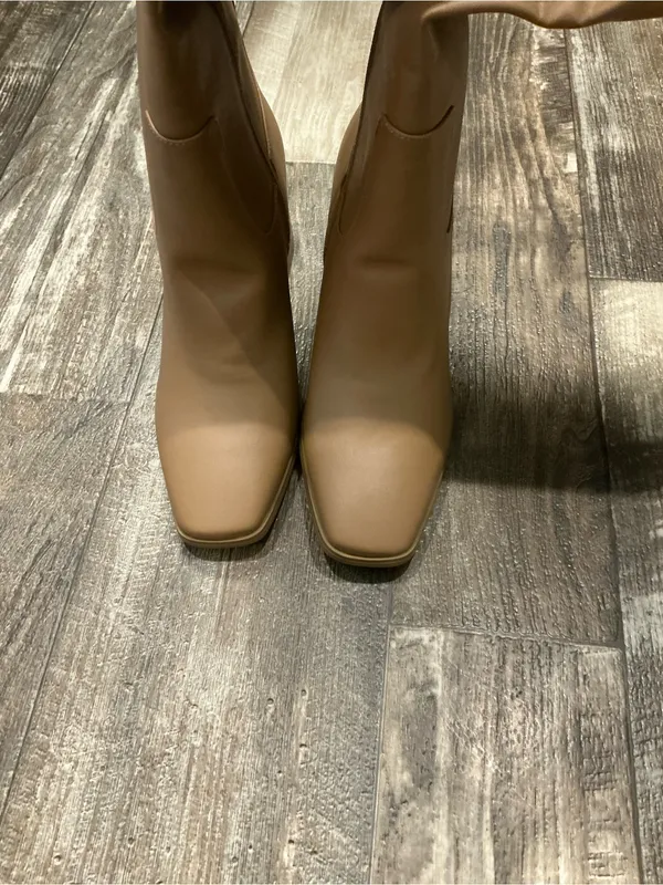 Billini Tan Over-the-Knee Block Heel Boots Size 7 - Image 13