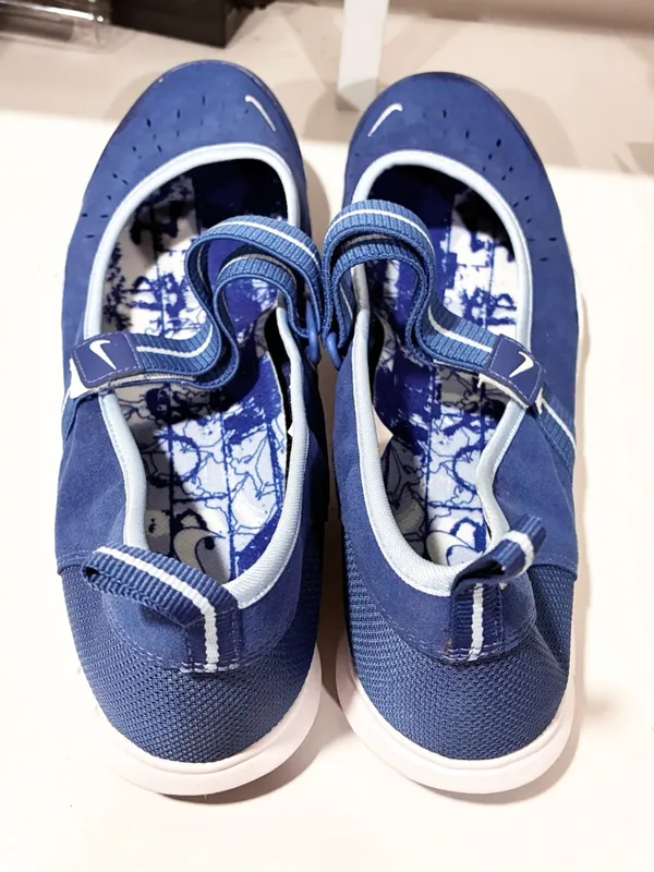 NIKE FREE MARYJANE BALERINY SPORTOWER Blue Strap Sneakers Size 12 - Image 4