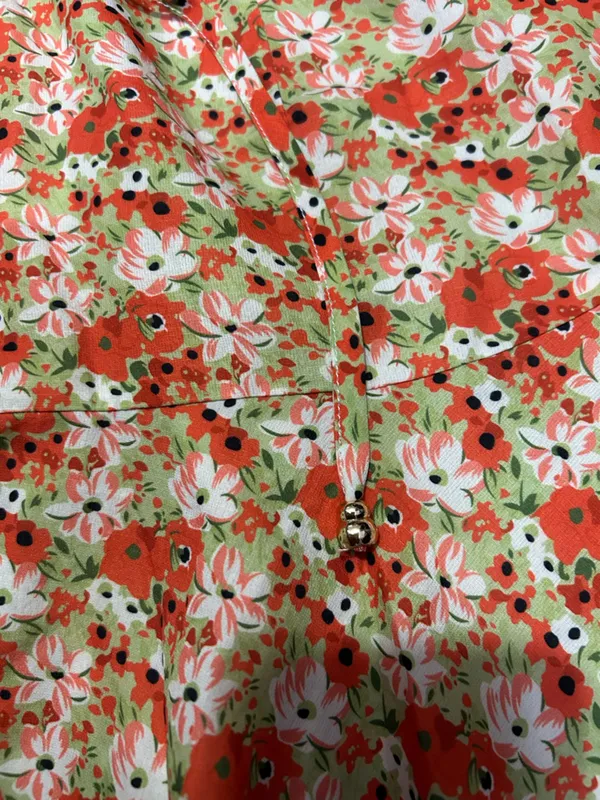 Showpo Adalina Long Sleeve Fit and Flare Mini Dress Floral Size 2 - Image 4
