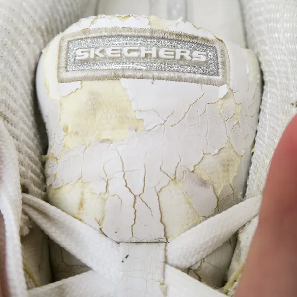 Vintage 90s Skechers White Chrome Platform Sneakers - Image 15