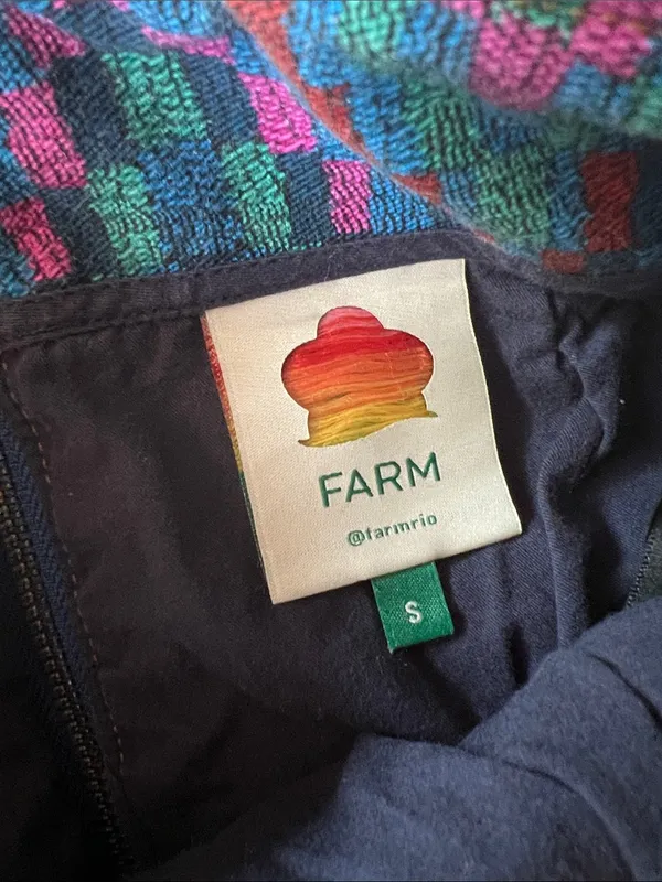 Farm Rio Tapestry Mini Skirt Small - Image 4