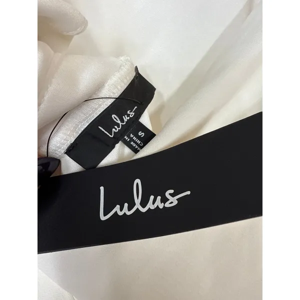NWT Lulus Moments to Remember White Sleeveless Wide-Leg Cutout Jumpsuit Classy S - Image 10