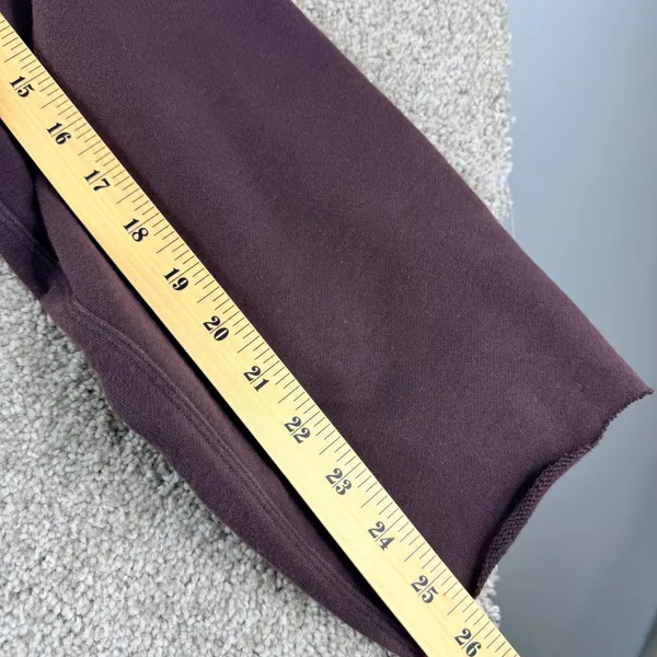 Lululemon Oversized Sweatshirt Womens Brownish Raw Hem Pullover‎ Thrashed Lounge - Image 4